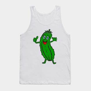 FUNNY Food Dill Pickle Positive Vibes Tank Top